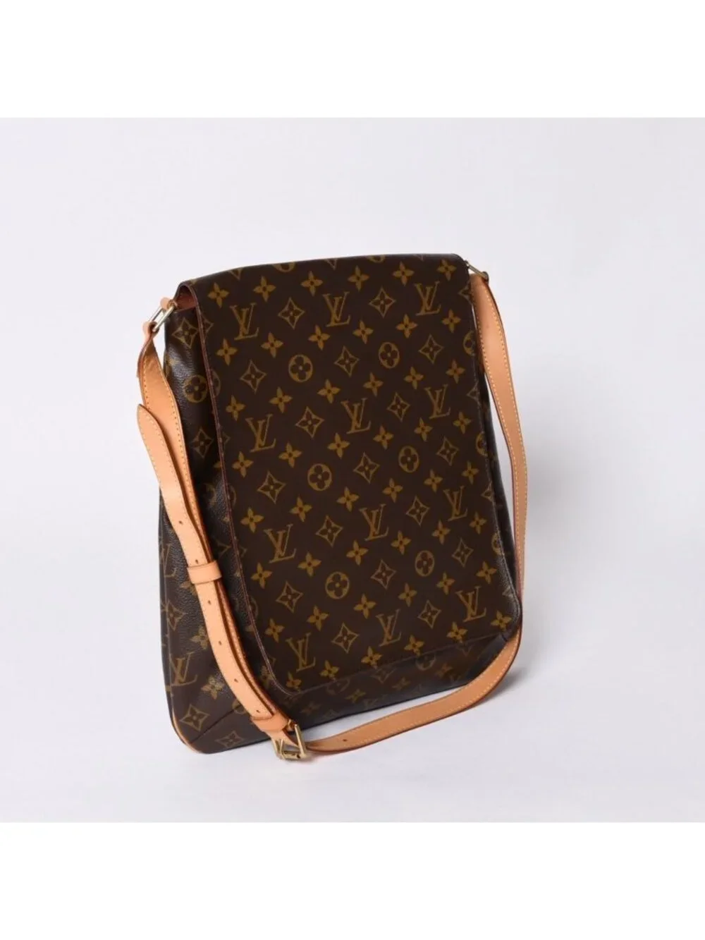 Louis Vuitton Monogram Musette Salsa Shoulder Bag Brown Vachetta Leather